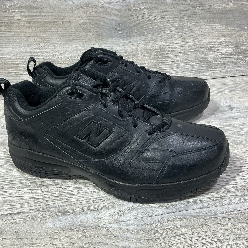 New Balance 608V2 Men's Triple Black Leather Size 13 4E Sneakers Shoes MX608V2B